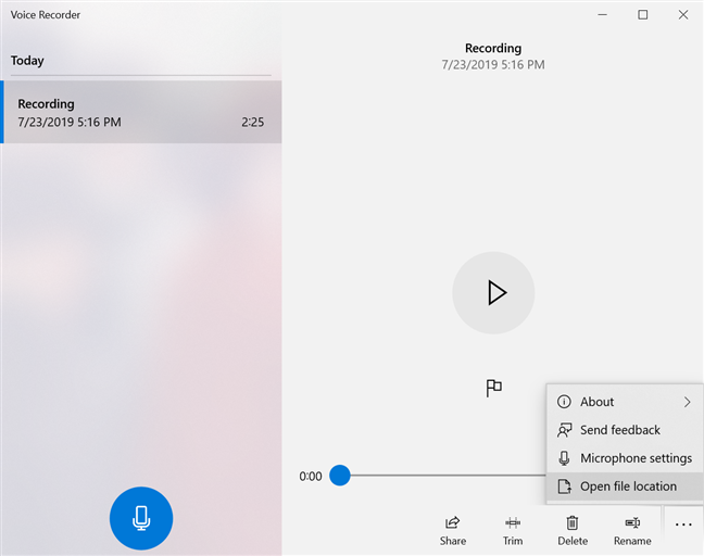 How to use the Voice Recorder in Windows 10 to record audio