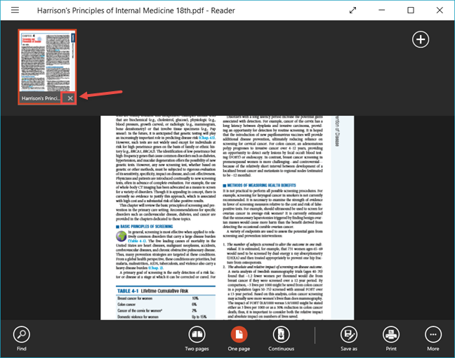 How to view and use PDF, XPS and TIFF files with the Reader app in Windows