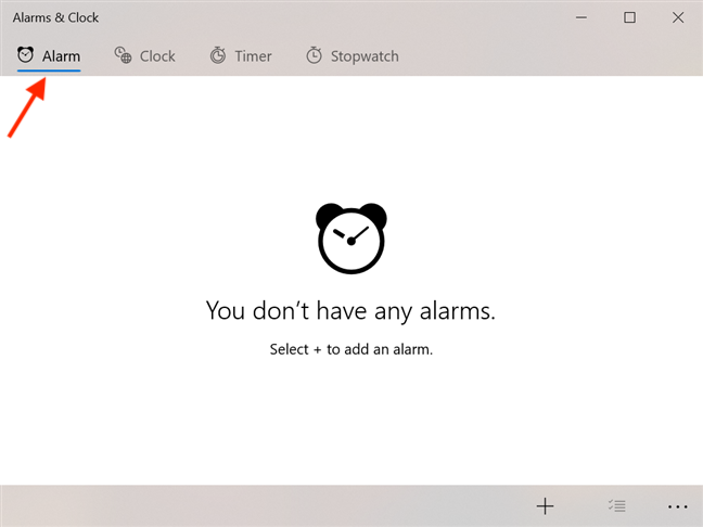 How to use and turn off alarms in Windows 10