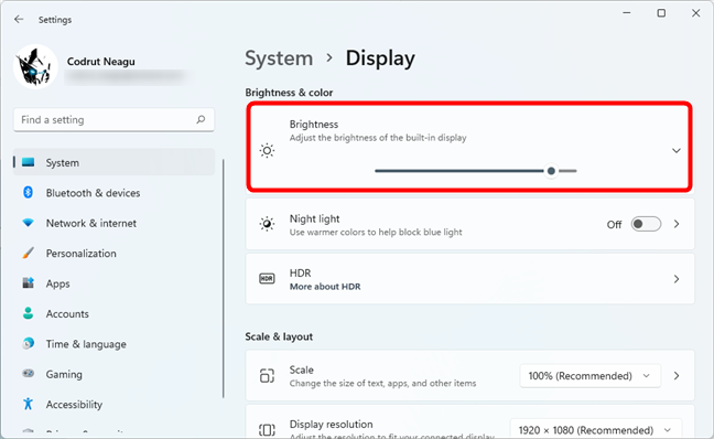 8 ways to adjust the brightness in Windows 11