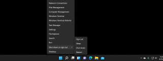 Come modificare il menu di WinX, in Windows 11 e Windows 10