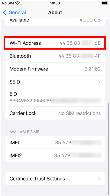 How to find and change the MAC address on your iPhone (or iPad)