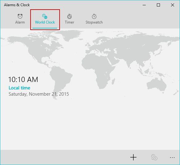 How to view the time in multiple countries, in Windows 10