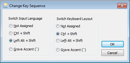 How to change the keyboard input language in Windows 7