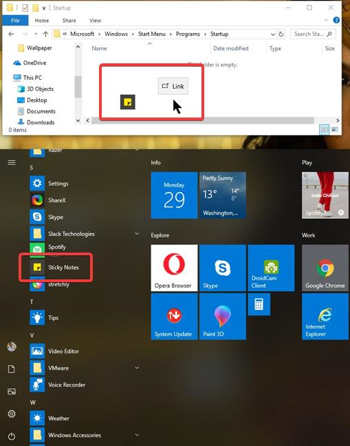 3 ways to make Sticky Notes open automatically at the Windows startup