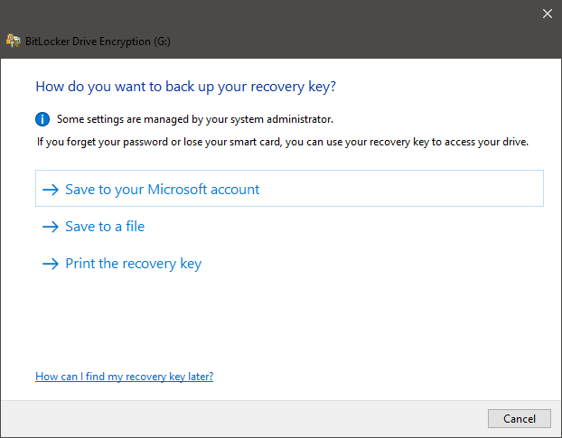 How to manage BitLocker on a USB memory stick or flash drive