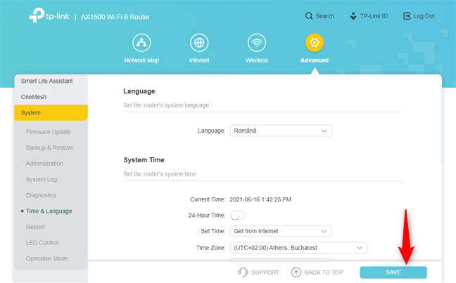 How to change the language on your TP-Link Wi-Fi 6 router