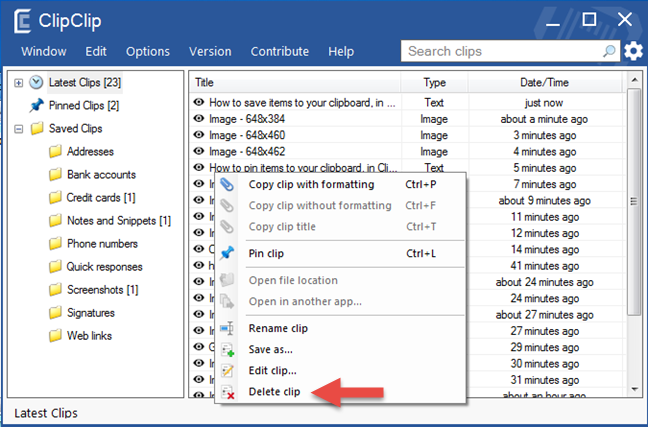 How to view and manage the clipboard in Windows 7 and Windows 8.1