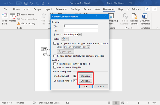 Create checklists with check boxes, and how to edit them, in Microsoft Word