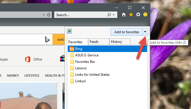 How to import or export bookmarks when using Internet Explorer