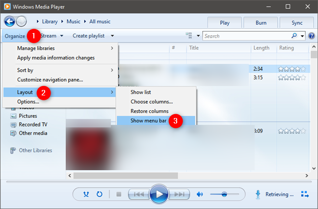 How to play music in Windows Media Player