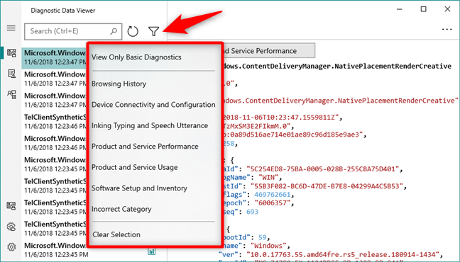 How to use Diagnostic Data Viewer and see what data Windows 10 sends to Microsoft