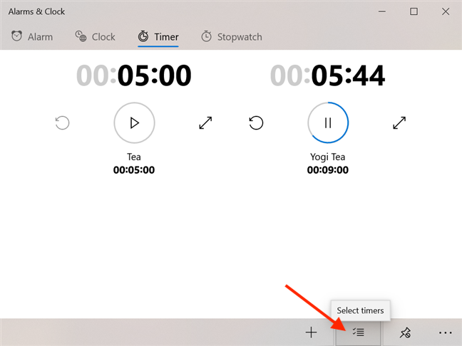 How to use the Windows 10 Timer