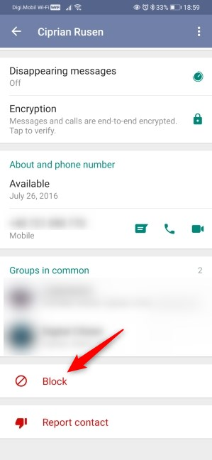 How to block or unblock someone on WhatsApp