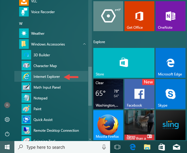 9 ways to start Internet Explorer in all Windows versions