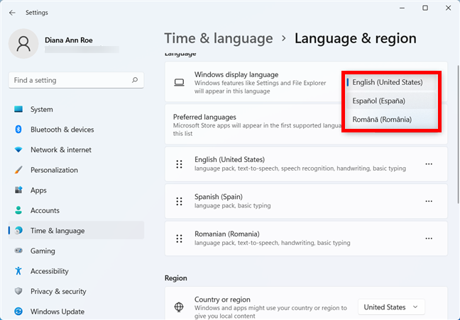 How to change the language on Windows 11