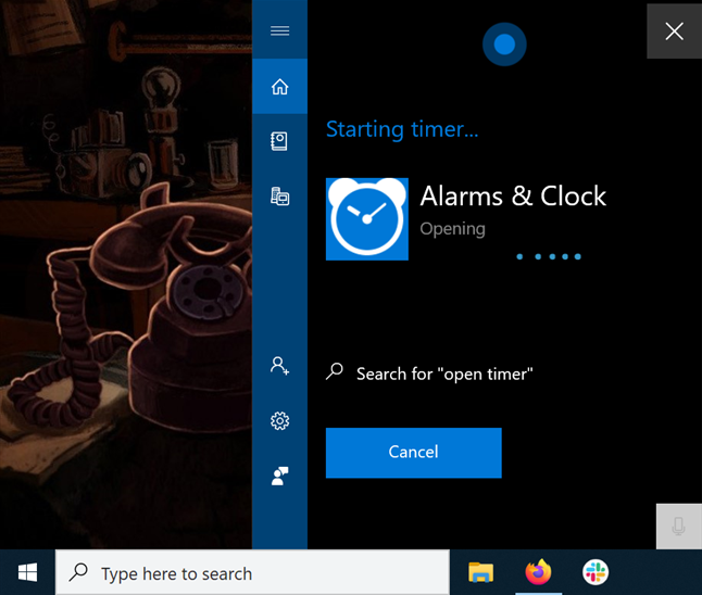 How to use the Windows 10 Timer