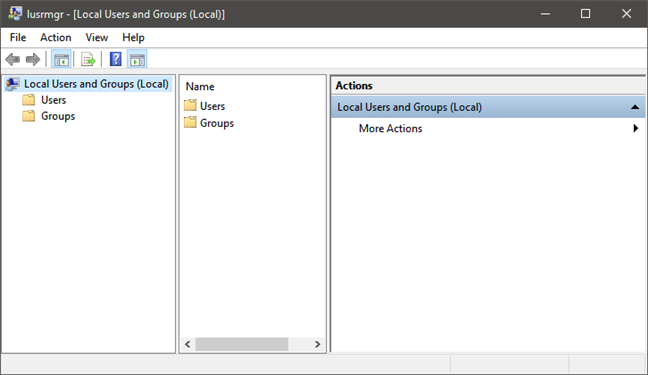 How to manage local users and groups in Windows 10 using lusrmgr.msc