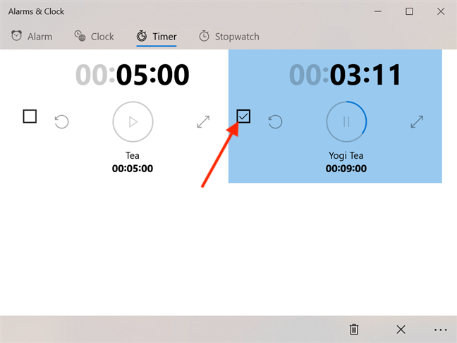 How to use the Windows 10 Timer