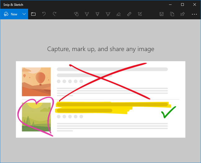 How to use Snip & Sketch to take screenshots in Windows 10