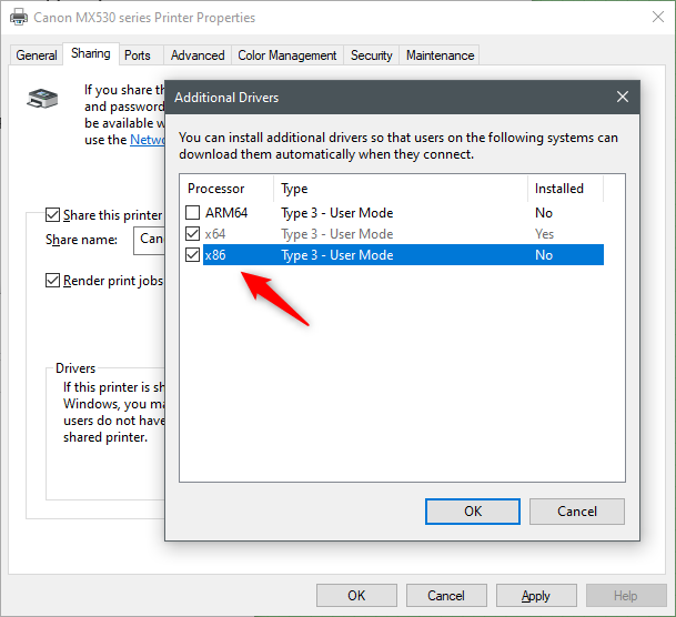 How to share your printer with the network, in Windows 10