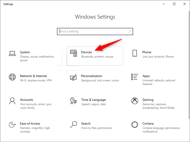 How to configure the mouse settings and sensitivity, in Windows 10