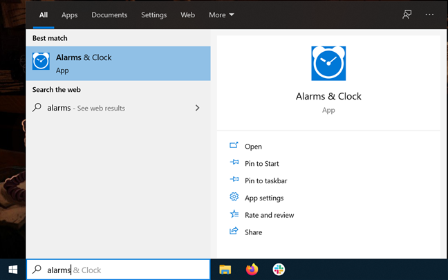 How to use the Windows 10 Timer