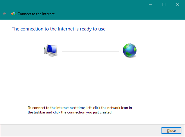 How to set up and use PPPoE internet connections in Windows 10