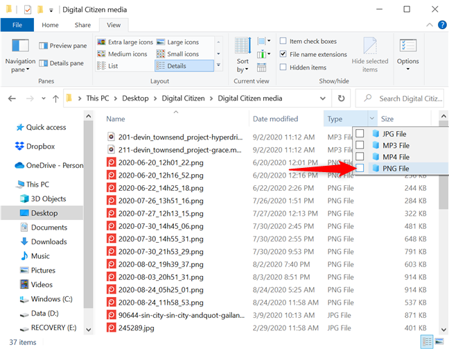 How to sort, group, and filter files & folders in Windows 10s File Explorer