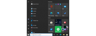Windows 10 の [スタート] メニューでタイルのサイズを変更する方法