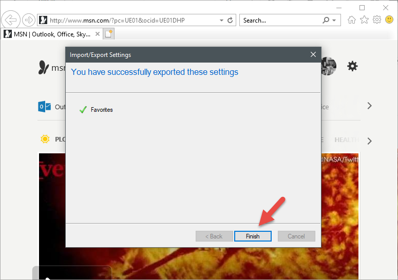 How to import or export bookmarks when using Internet Explorer