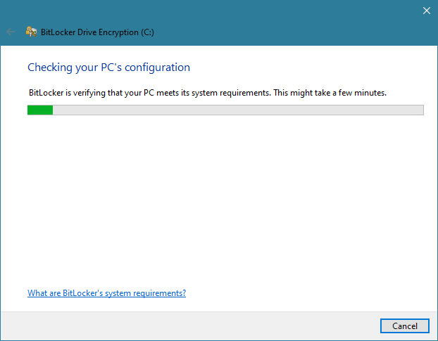 How to encrypt a system partition with BitLocker in Windows 10