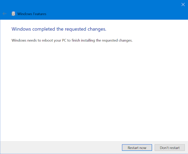 How to add or remove Windows 10 features or components