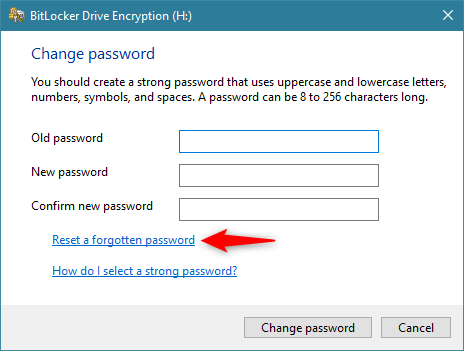 Get access to a BitLocker-encrypted USB drive when you forget its password