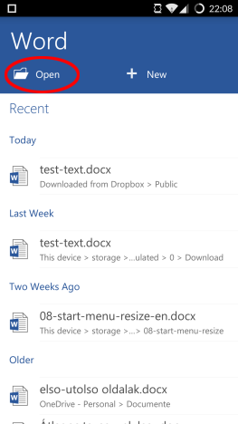 How To Open Documents In Microsoft Word For Android