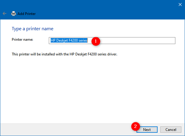 How to add a local printer on your Windows 10 computer, using a USB cable