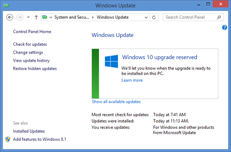 How To Reserve Your Free Upgrade To Windows 10