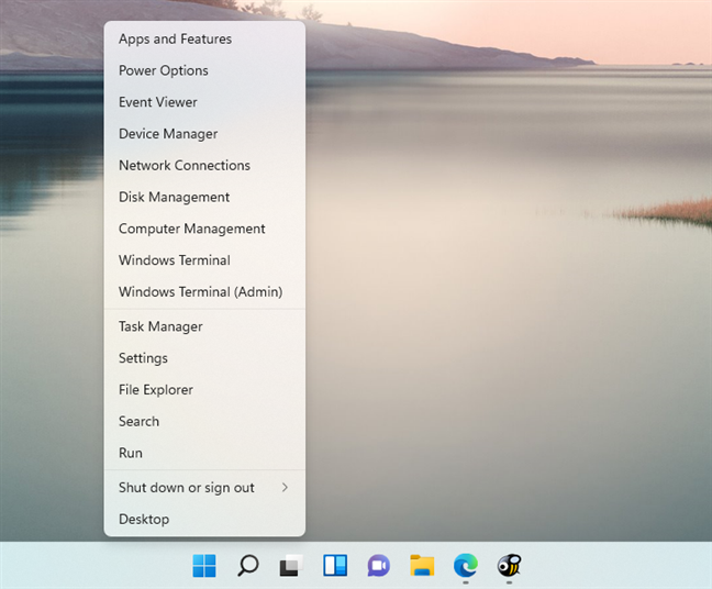 How to edit the WinX menu, in Windows 11 and Windows 10