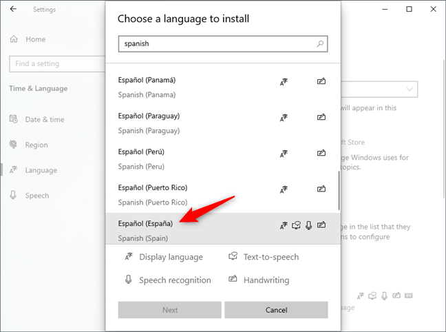 2 ways to change the language used by Cortana in Windows 10