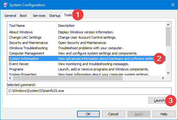 10 ways to start System Information in Windows (all versions)