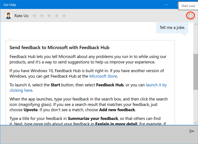 How to use the Get Help app in Windows 10 to contact Microsofts support service