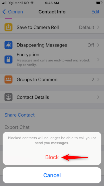 How to block or unblock someone on WhatsApp