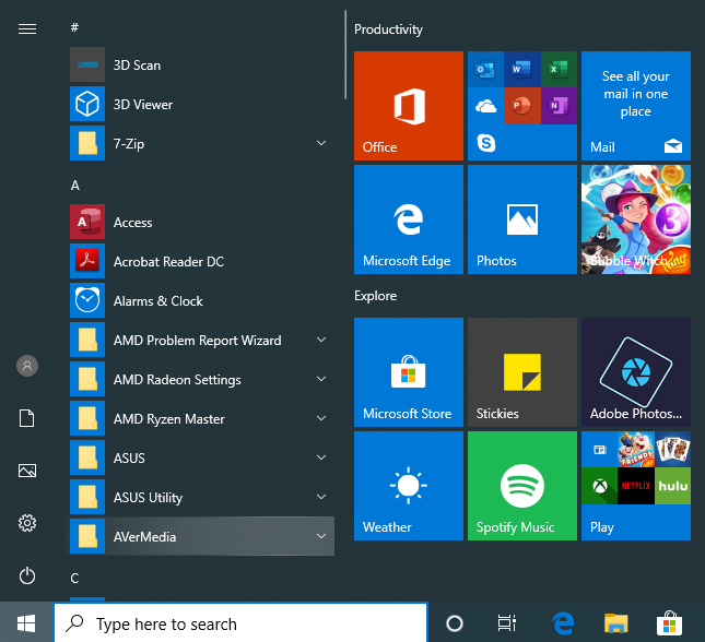 Fix problem: Windows 10 apps are not shown in the Start Menu