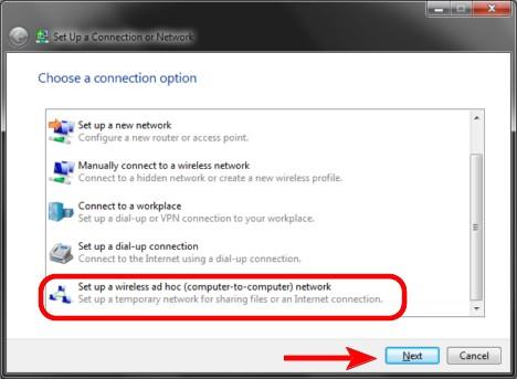 How to Set Up an Ad Hoc Wireless Computer-to-Computer Network in Windows 7
