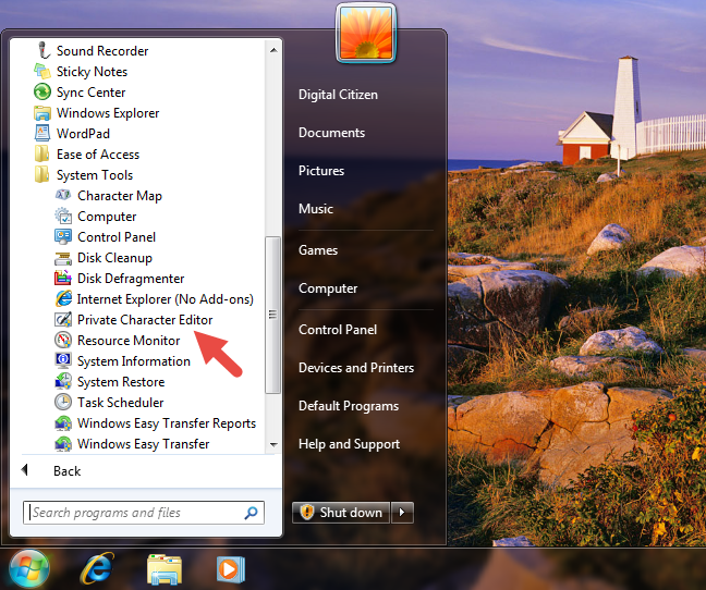 How to create your own characters with the Private Character Editor from Windows