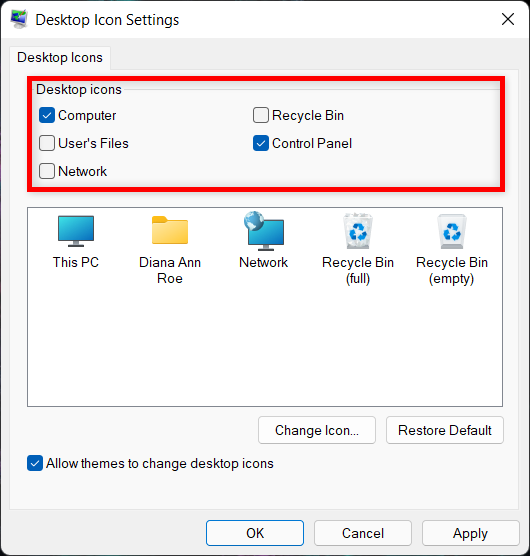 How to add or remove desktop icons (shortcuts) in Windows