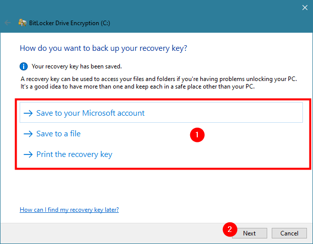 How to encrypt a system partition with BitLocker in Windows 10