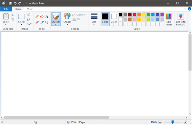 How to print an image on multiple pages, using Windows 10s Paint