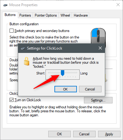 How to configure the mouse settings and sensitivity, in Windows 10