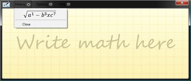 How to do math with the Math Input Panel in Windows